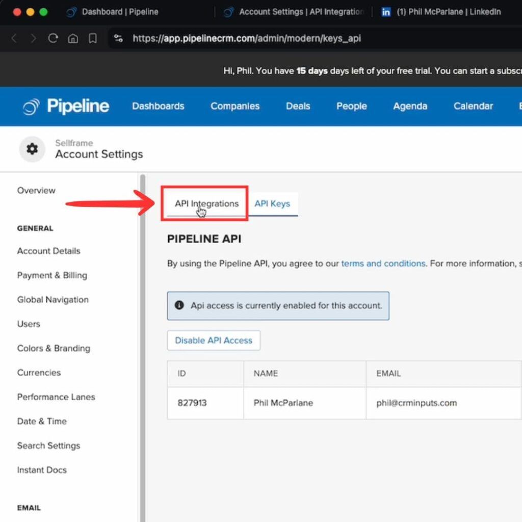Find API Keys