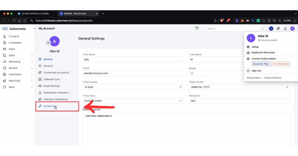 Find API Keys