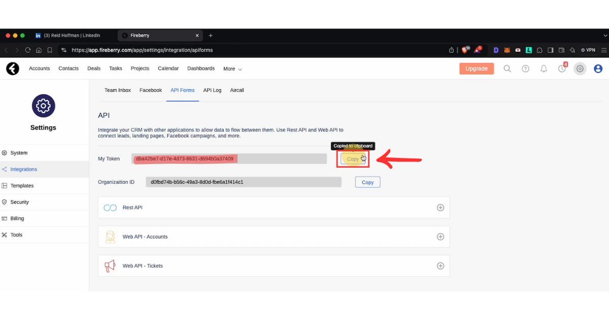 Find API Keys