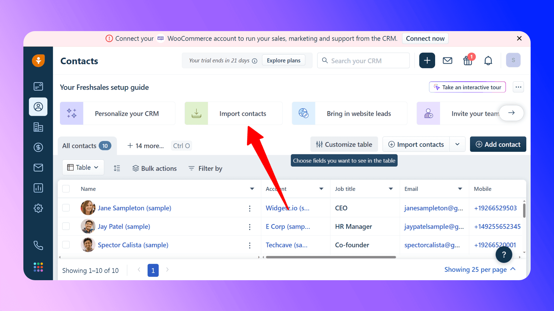 How to Import Contacts into Freshsales