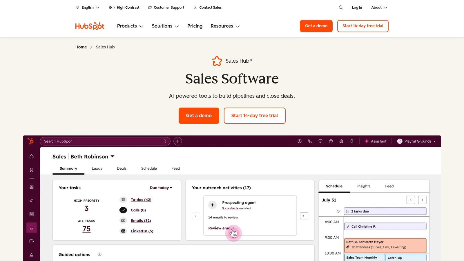 HubSpot Sales Hub (Smart CRM)