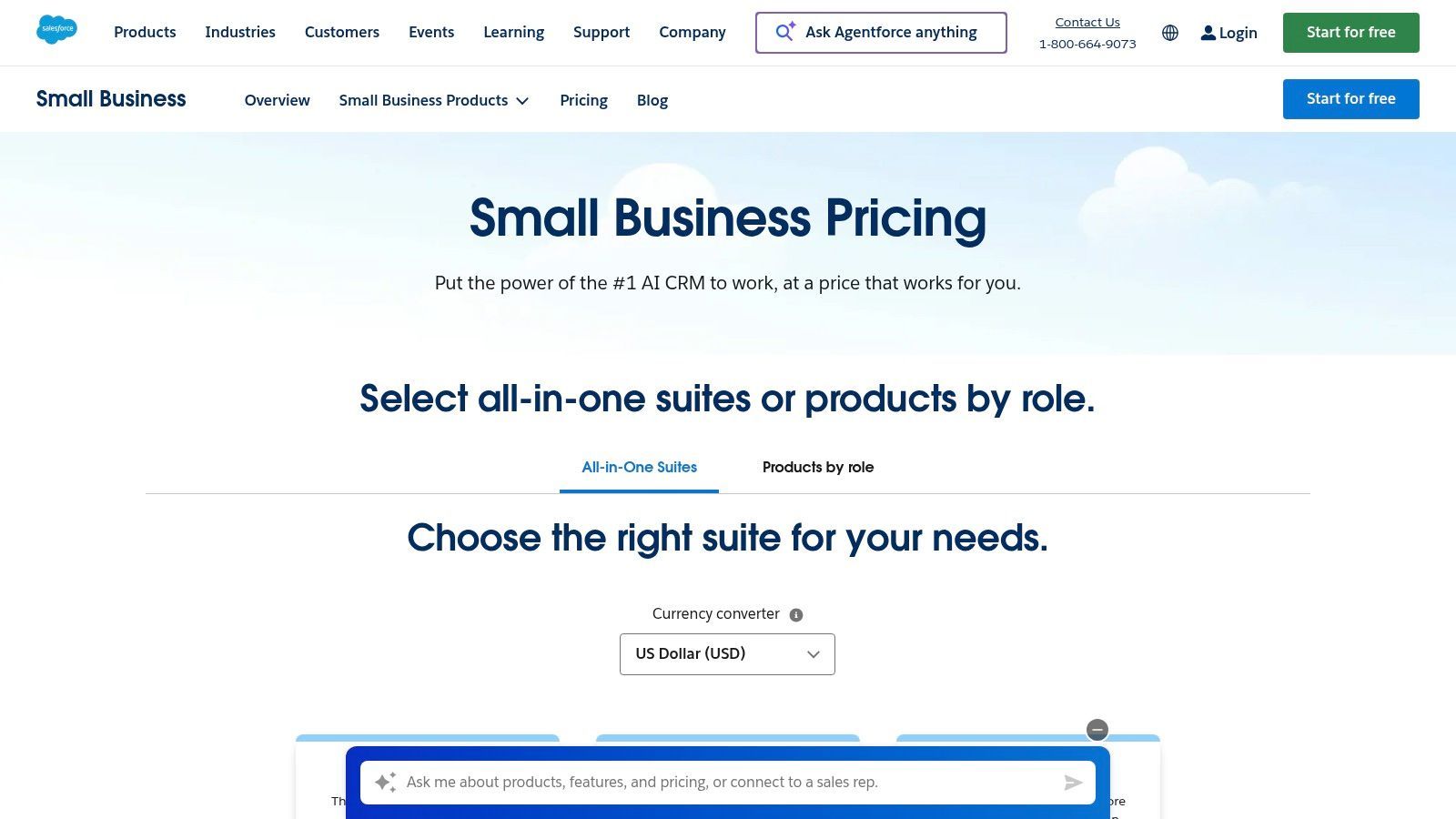 Salesforce (Small Business suites)