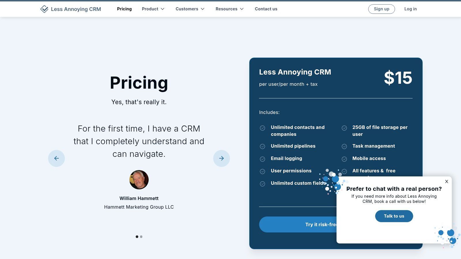 Less Annoying CRM