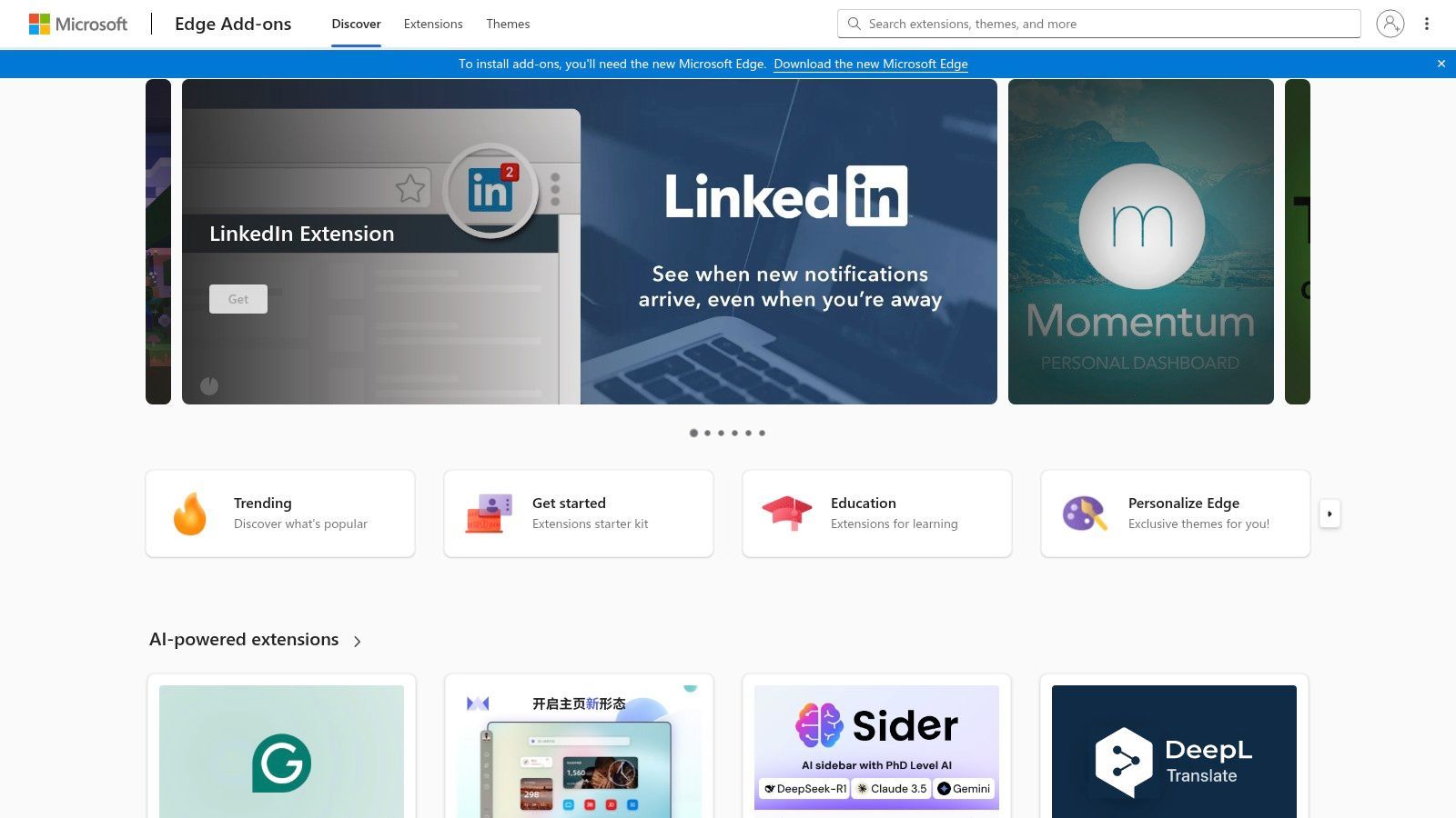 Microsoft Edge Add-ons