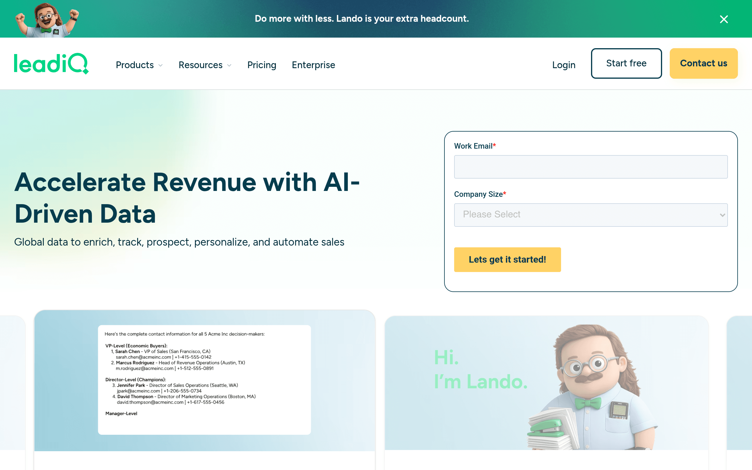 LeadIQ — accelerate revenue with AI-driven data