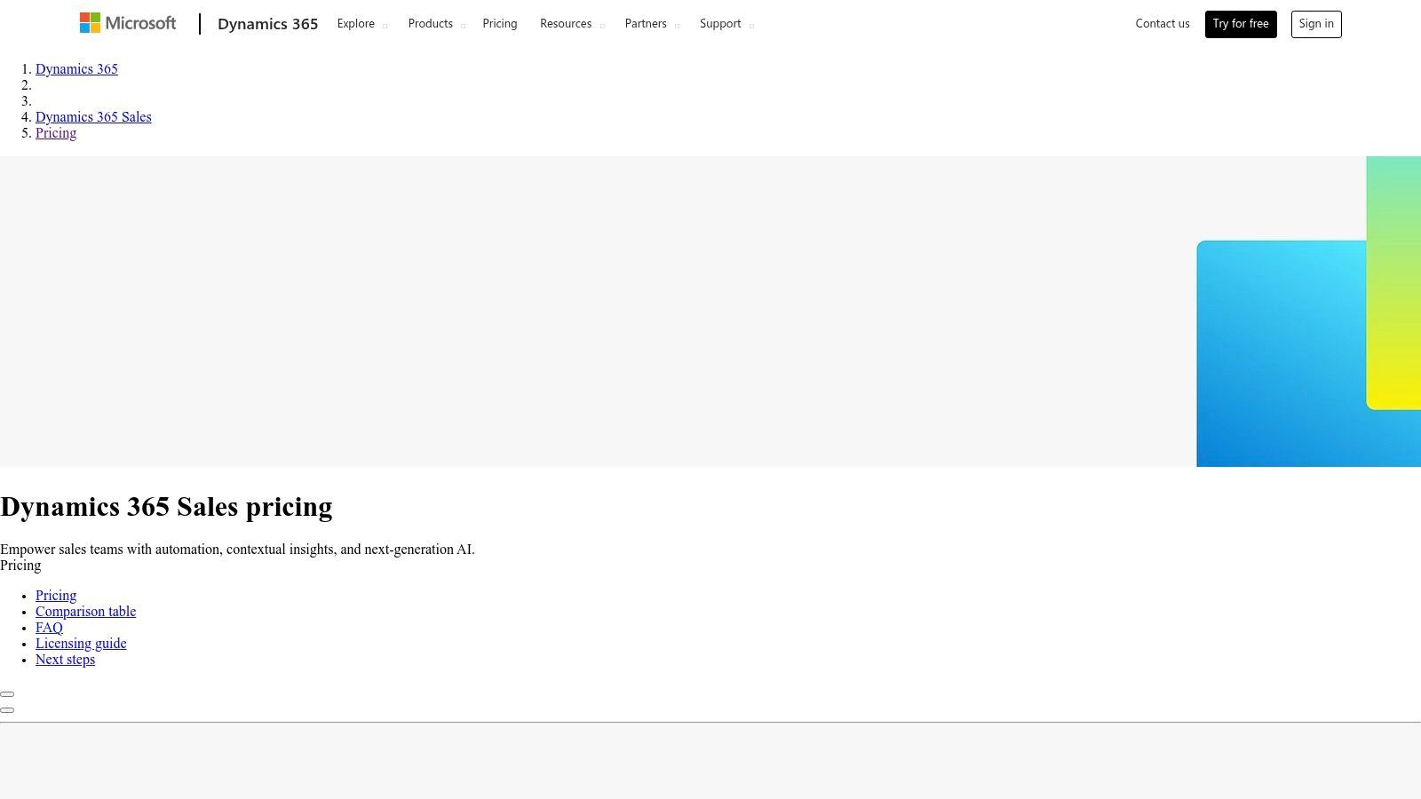 Microsoft Dynamics 365 Sales