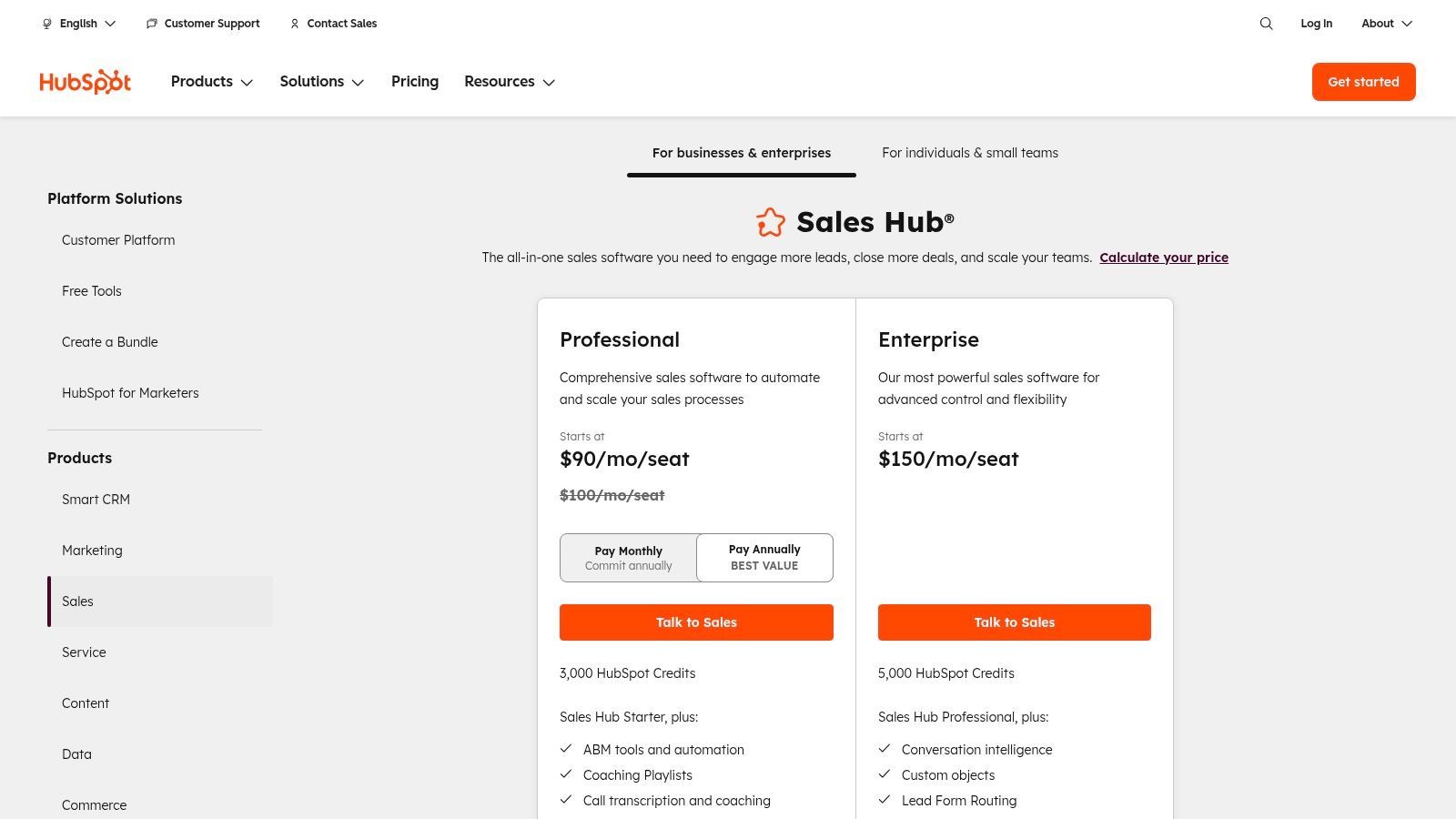 HubSpot Sales Hub