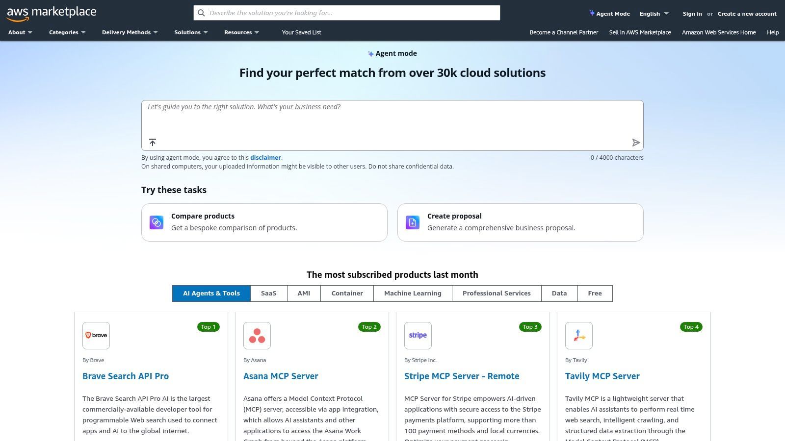 AWS Marketplace — Data Enrichment Listings